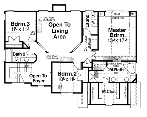Second Floor image of Valdosta House Plan